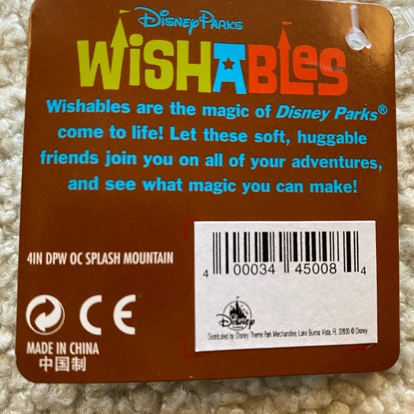 Disney Splash Mountain Br’er Rabbit Wishables with tags - Picture 4 of 7